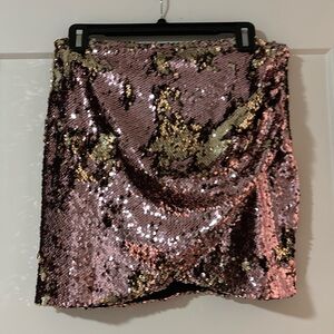 Sequence pink/silver skirt